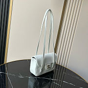 Fortok Chanel Preppy Coco Bowling Mini Bag White 11.5×17x5cm - 5