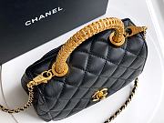 Fortok Chanel Coco Handle Bag Black 19cm  - 3