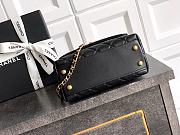 Fortok Chanel Coco Handle Bag Black 19cm  - 4