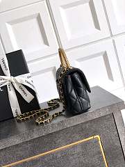 Fortok Chanel Coco Handle Bag Black 14cm  - 4
