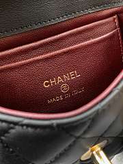 Fortok Chanel Coco Handle Bag Black 14cm  - 5