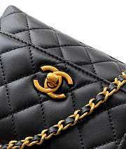 Fortok Chanel Coco Handle Bag Black 14cm  - 2
