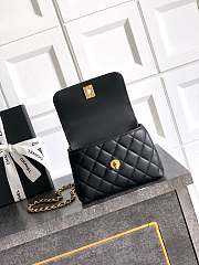 Fortok Chanel Coco Handle Bag Black 14cm  - 3