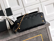 Fortok Chanel Coco Handle Bag Black 23cm - 5