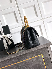 Fortok Chanel Coco Handle Bag Black 23cm - 2