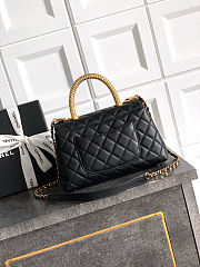 Fortok Chanel Coco Handle Bag Black 23cm - 3
