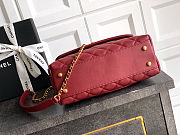 Fortok Chanel Coco Handle Bag Red 23cm - 5