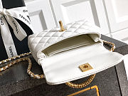 Fortok Chanel Coco Handle Bag White 14cm - 5
