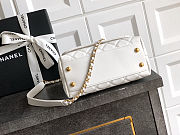 Fortok Chanel Coco Handle Bag White 19cm - 5