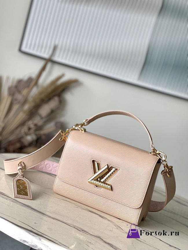 Louis Vuitton Twist MM Handbag Epi Leather Lush Pink 23x17x9.5cm - 1