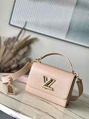 Louis Vuitton Twist MM Handbag Epi Leather Lush Pink 23x17x9.5cm - 1