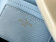 Fortok Louis Vuitton Twist MM Handbag Epi Leather Blue 23x17x9.5cm - 2