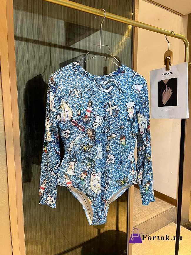 Fortok Burberry Swimsuit Longsleeves - 1