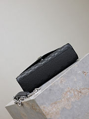 Fortok Saint Laurrent ENVELOPE MEDIUM in MATELASSÉ lambskin Caviar Black 24 x 17,5 x 6 cm - 6