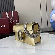 Fortok Gucci Dionysus Medium Bag Yellow Gold Patent Leather 25x 13.5x 7cm - 2