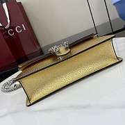 Fortok Gucci Dionysus Medium Bag Yellow Gold Patent Leather 25x 13.5x 7cm - 3