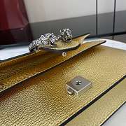Fortok Gucci Dionysus Medium Bag Yellow Gold Patent Leather 25x 13.5x 7cm - 4
