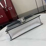 Fortok Gucci Dionysus Medium Bag Silver Patent Leather 25x 13.5x 7cm - 4