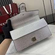 Fortok Gucci Dionysus Medium Bag Silver Patent Leather 25x 13.5x 7cm - 2