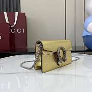 Fortok Gucci Dionysus Mini Bag Yellow Gold Patent Leather 16.5 x 10 x 4cm - 4