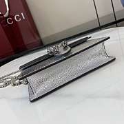 Fortok Gucci Dionysus Mini Bag Silver Patent Leather 16.5 x 10 x 4cm - 5