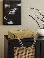 Fortok Chanel Spring/Summer 2026 Collection Chanel Maxi Flap Bag suede calfskin 18x33x8cm  - 6