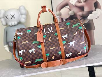 Fortok Louis Vuitton  LV x The Darjeeling Limited collection Keepall Bandoulière 50cm