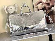 Fortok Louis Vuitton Keepall Miroir Bandoulière 50 Silver 50.0X29.0X23.0cm - 5