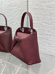 Fortok Dior Cigale bag Burgundy 28*10*22cm - 5