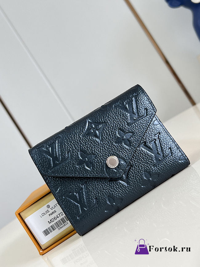 Fortok Louis Vuitton Victorine Wallet Black 12 x 9.5 x 2.5cm - 1