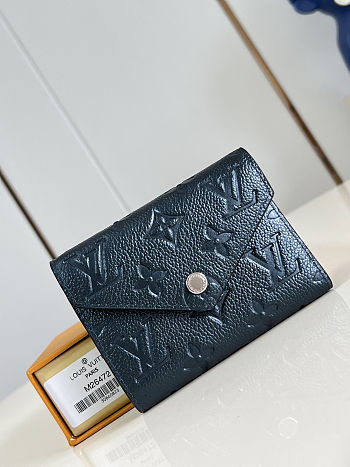 Fortok Louis Vuitton Victorine Wallet Black 12 x 9.5 x 2.5cm
