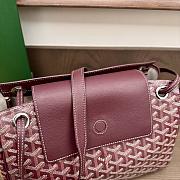 Fortok Goyard Rouette bag Burgundy 30x 22x 14cm - 6