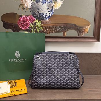 Fortok Goyard Rouette bag Navy Blue 30x 22x 14cm
