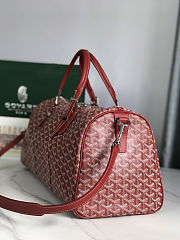 Fortok Goyard Boston bag 45 Red 48×22×27cm  - 5