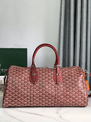 Fortok Goyard Boston bag 45 Red 48×22×27cm  - 3