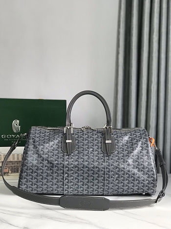 Fortok Goyard Boston bag 45 Grey 48×22×27cm