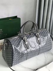 Fortok Goyard Boston bag 45 Grey 48×22×27cm - 4