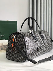 Fortok Goyard Boston bag 45 Black 48×22×27cm - 4