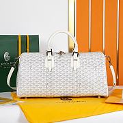 Fortok Goyard Boston bag 45 White 48×22×27cm - 1