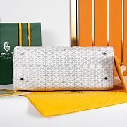 Fortok Goyard Boston bag 45 White 48×22×27cm - 5