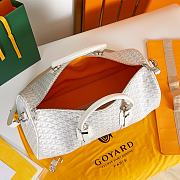Fortok Goyard Boston bag 45 White 48×22×27cm - 4