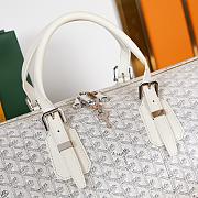 Fortok Goyard Boston bag 45 White 48×22×27cm - 3