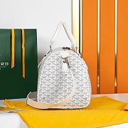 Fortok Goyard Boston bag 45 White 48×22×27cm - 2