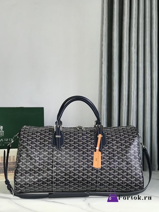 Fortok Goyard Boston bag 50 Navy Blue 50*25*30cm - 1