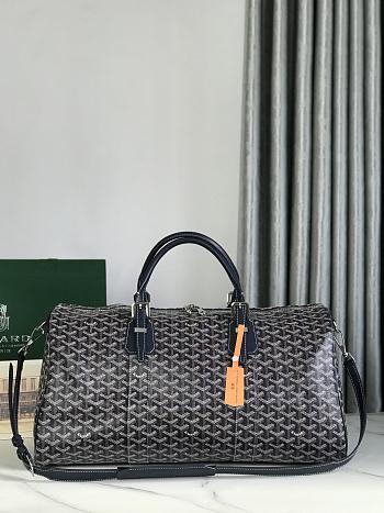 Fortok Goyard Boston bag 50 Navy Blue 50*25*30cm
