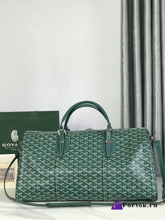 Fortok Goyard Boston bag 50 Green 50*25*30cm - 1