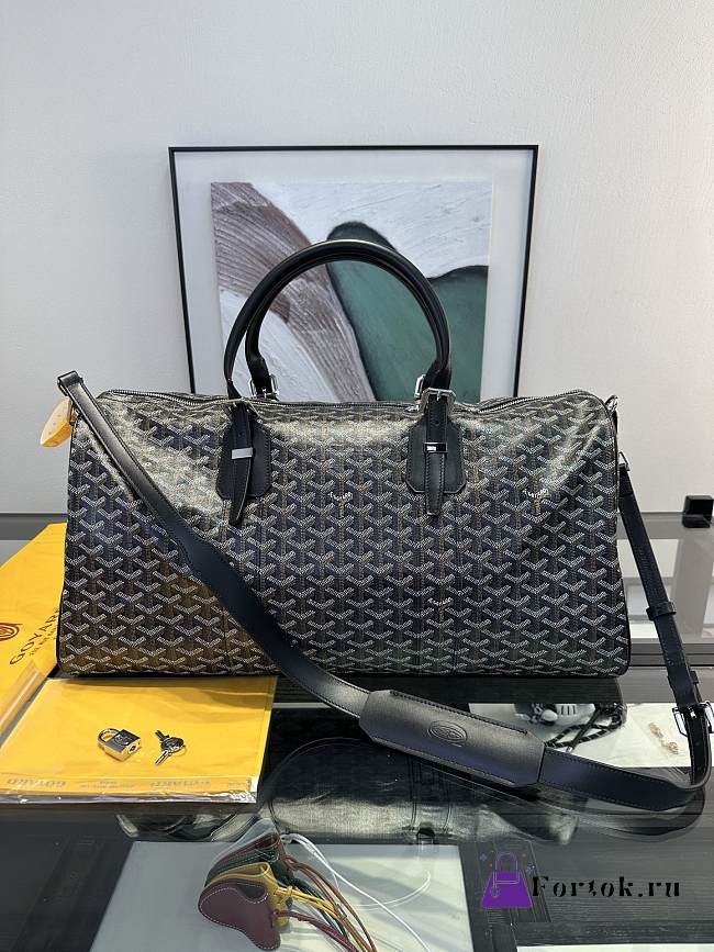 Fortok Goyard Boston bag 50 Black 50*25*30cm - 1
