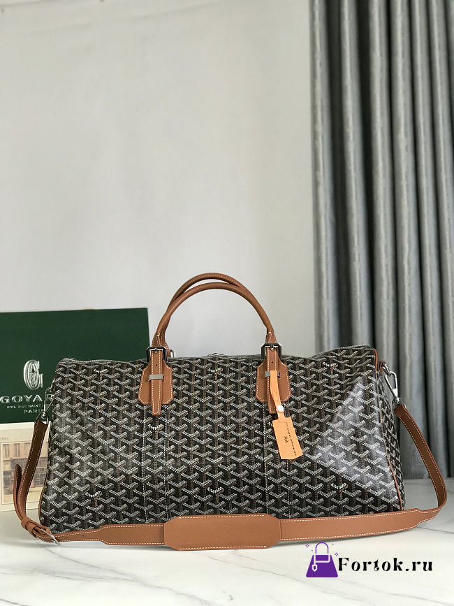 Fortok Goyard Boston bag 50 Brown 50*25*30cm - 1