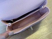 Fortok Chanel Coco Handle Flap Bag Light Pink Caviar Leather 23cm - 3