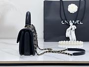 Fortok Chanel Lambskin Quilted Mini Trendy CC Flap Bag Black 14.5x19.5x8cm - 5